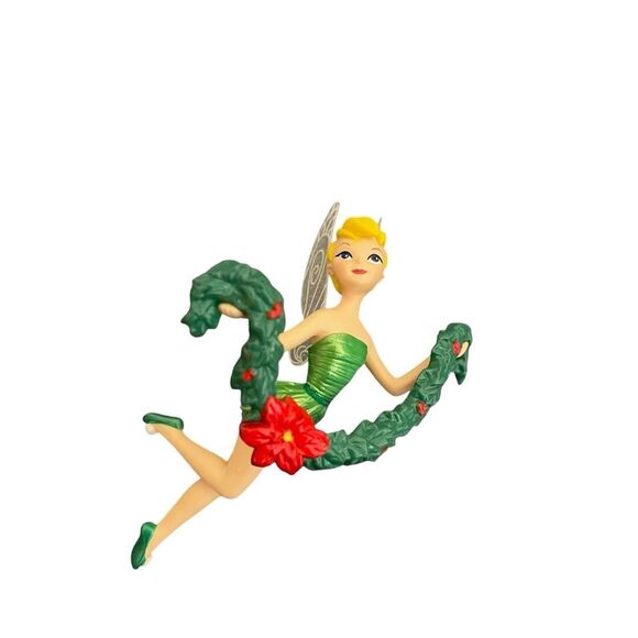 Hallmark Keepsake Disney Fairies Tinker Bell Ornament Green and Red 2015 - Picture 3 of 5